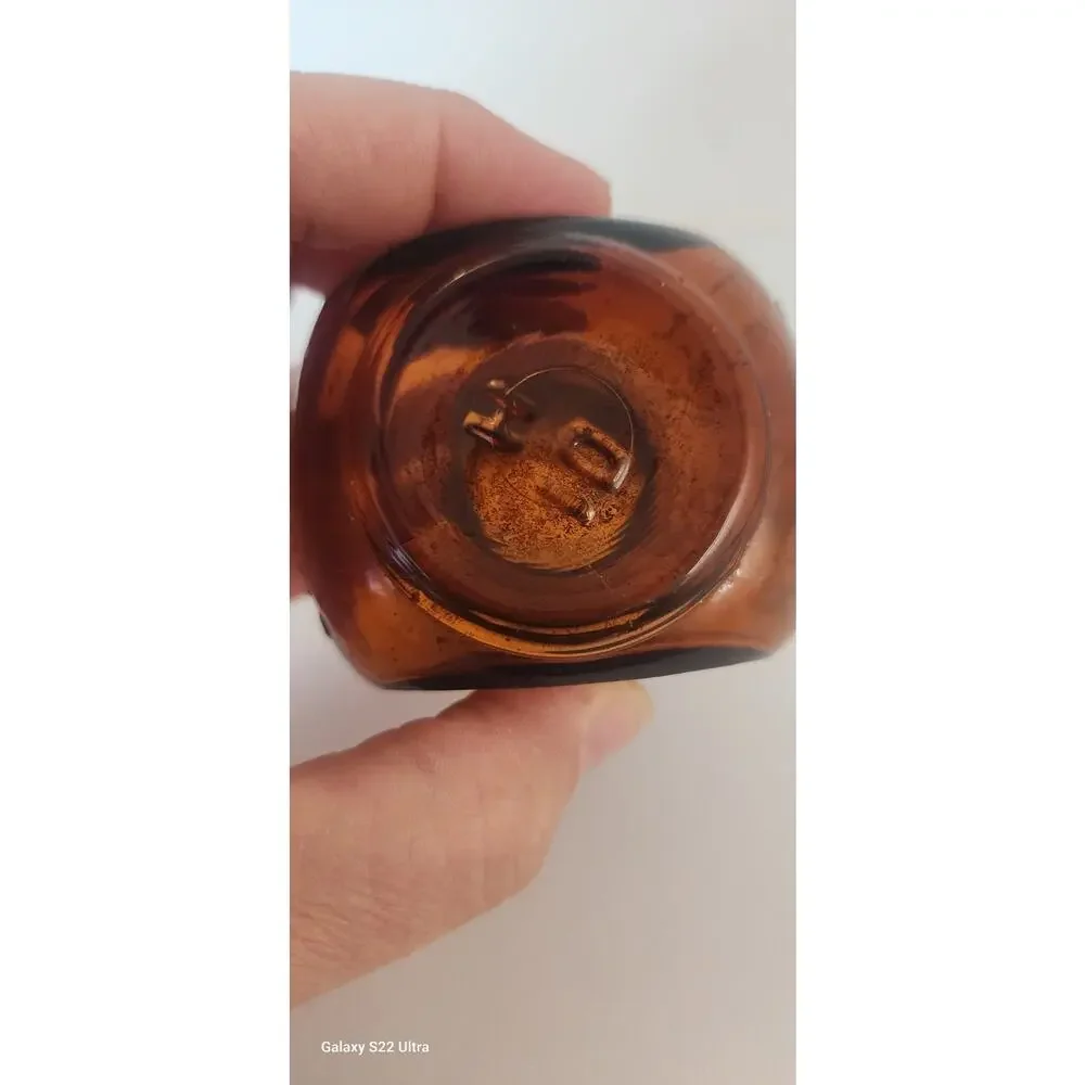 4oz Bovril Limited Vintage Amber Bottle